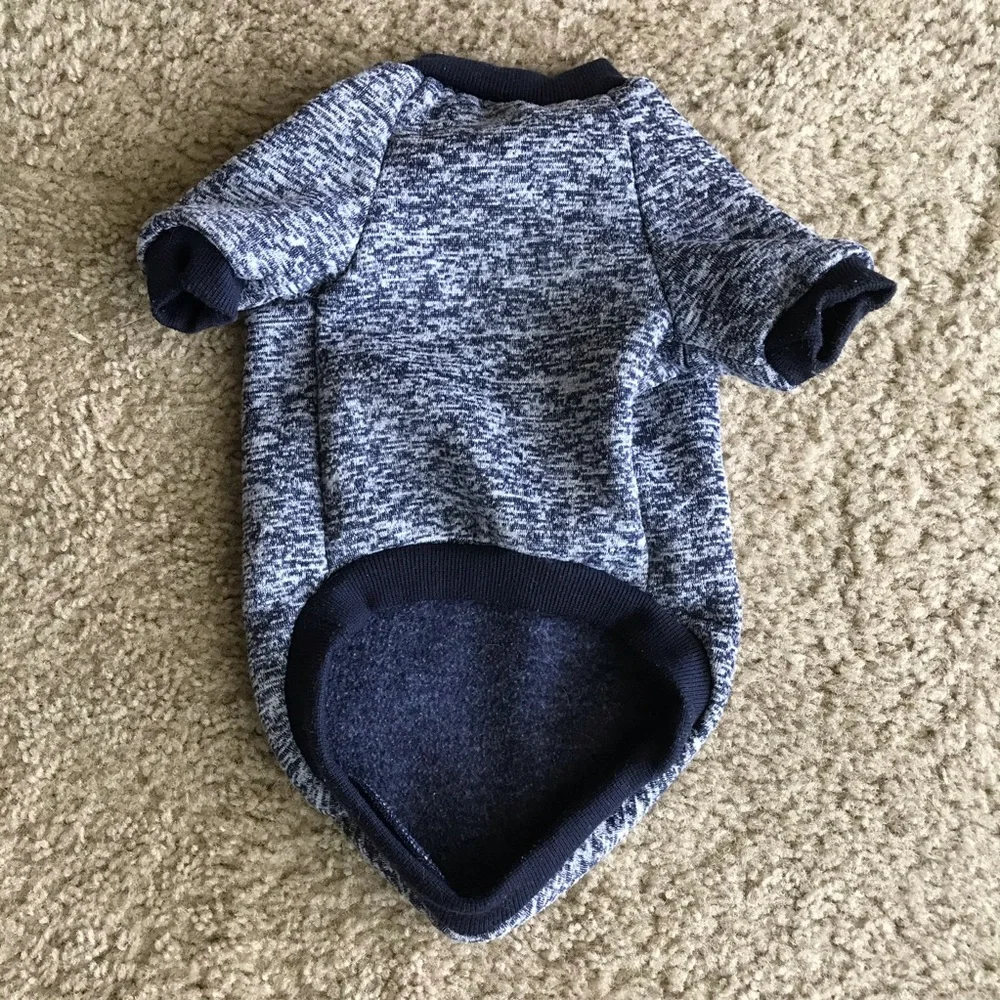 Blue Classic dog shirt.